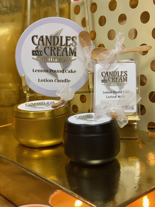 Candles and Cream Collection - 4oz Tin Lotion Candle Mixed Choice