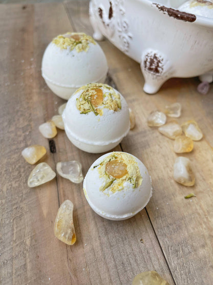 Rage Gems & Jewelry - Citrine & Jasmine Bath Bombs: Medium