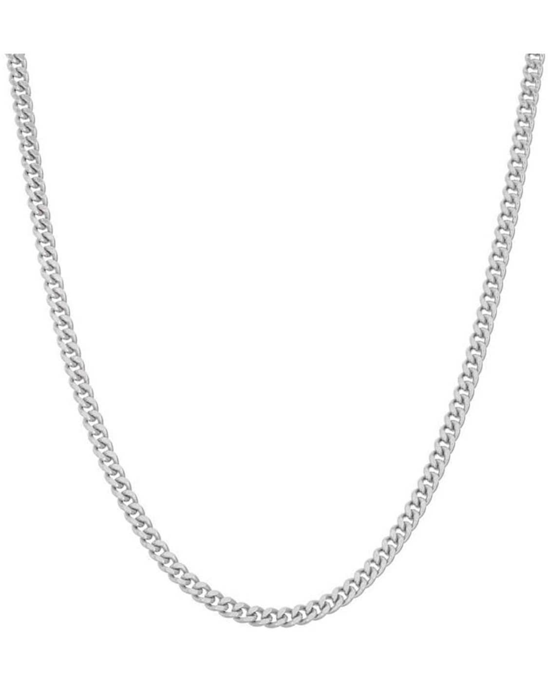 Donatello gian - 925 Sterling Silver 2MM Cuban Link Chain Necklace