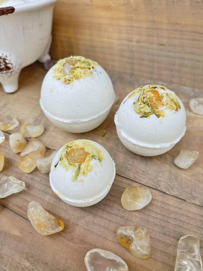 Rage Gems & Jewelry - Citrine & Jasmine Bath Bombs: Medium