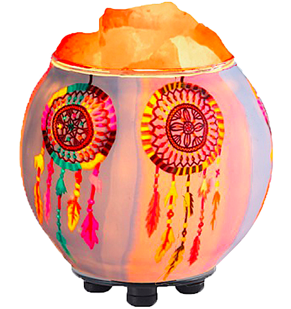 Himalayan CrystalLitez & EssentialLitez - Dream Catchers Salt Lamp Diffuser With UL Listed Dimmer Cord