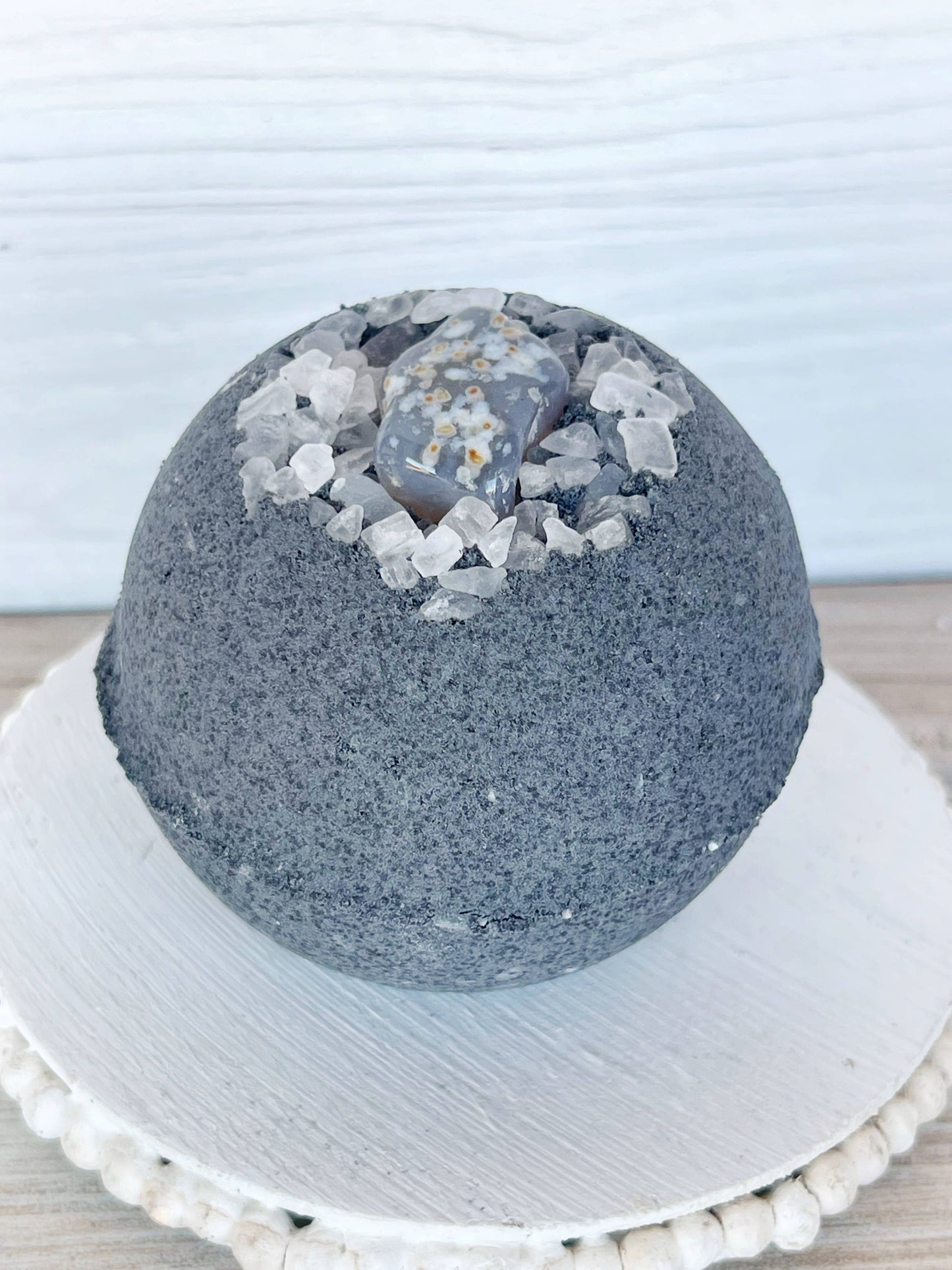 Rage Gems & Jewelry - Activated Charcoal, Agate & Coarse Sea Salt Bath Bomb: Mini