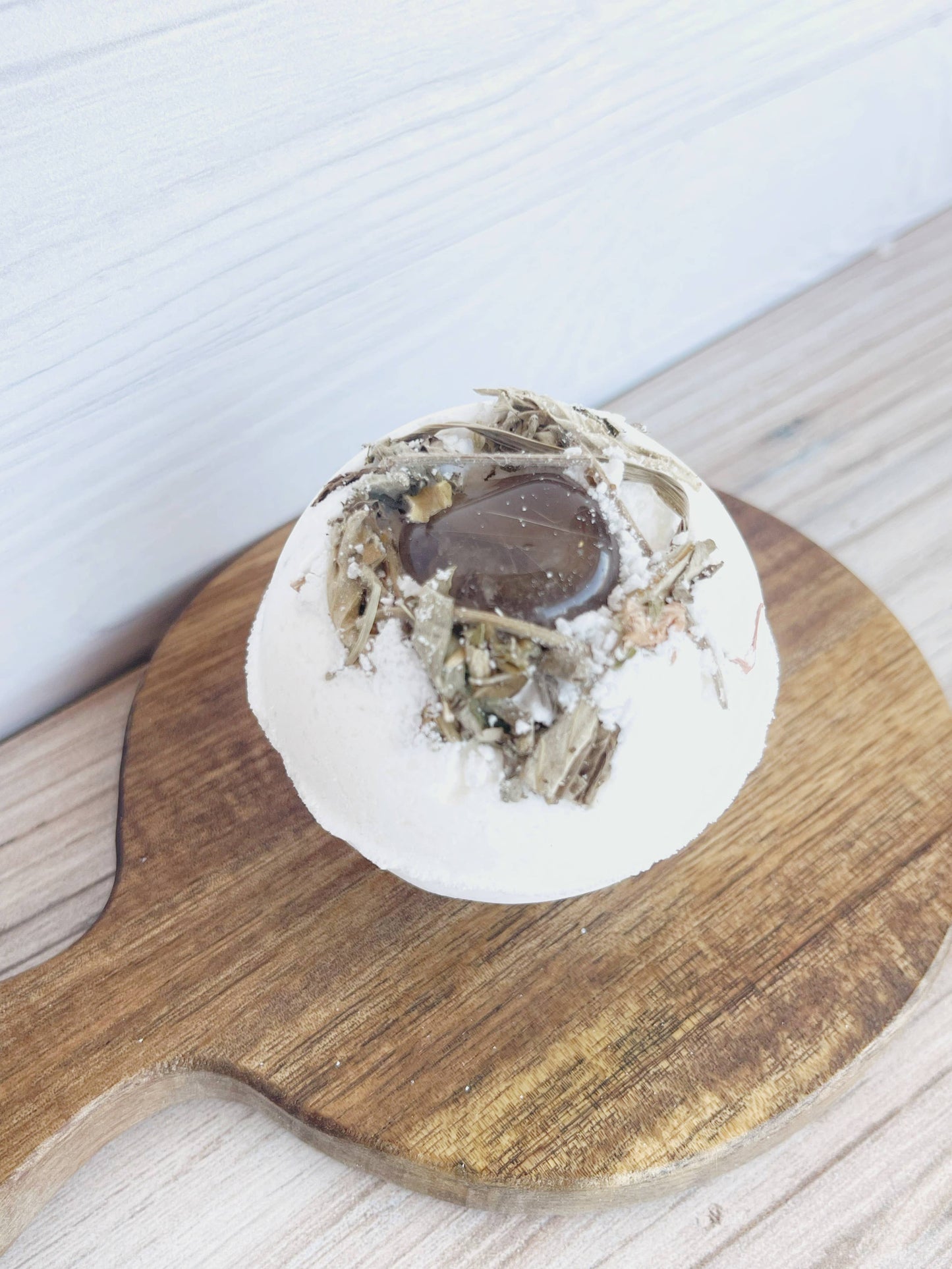 Rage Gems & Jewelry - Limited Edition - Smoky Quartz Bath Bomb with Dried Flowers: Dried Calendula