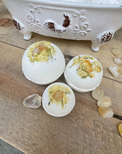 Rage Gems & Jewelry - Citrine & Jasmine Bath Bombs: Medium