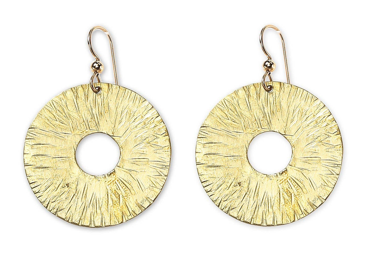 Chick Boss LLC - BURST Understated Disc Earrings explode with style: Copper