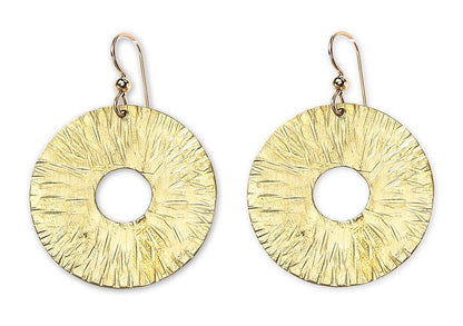 Chick Boss LLC - BURST Understated Disc Earrings explode with style: Copper