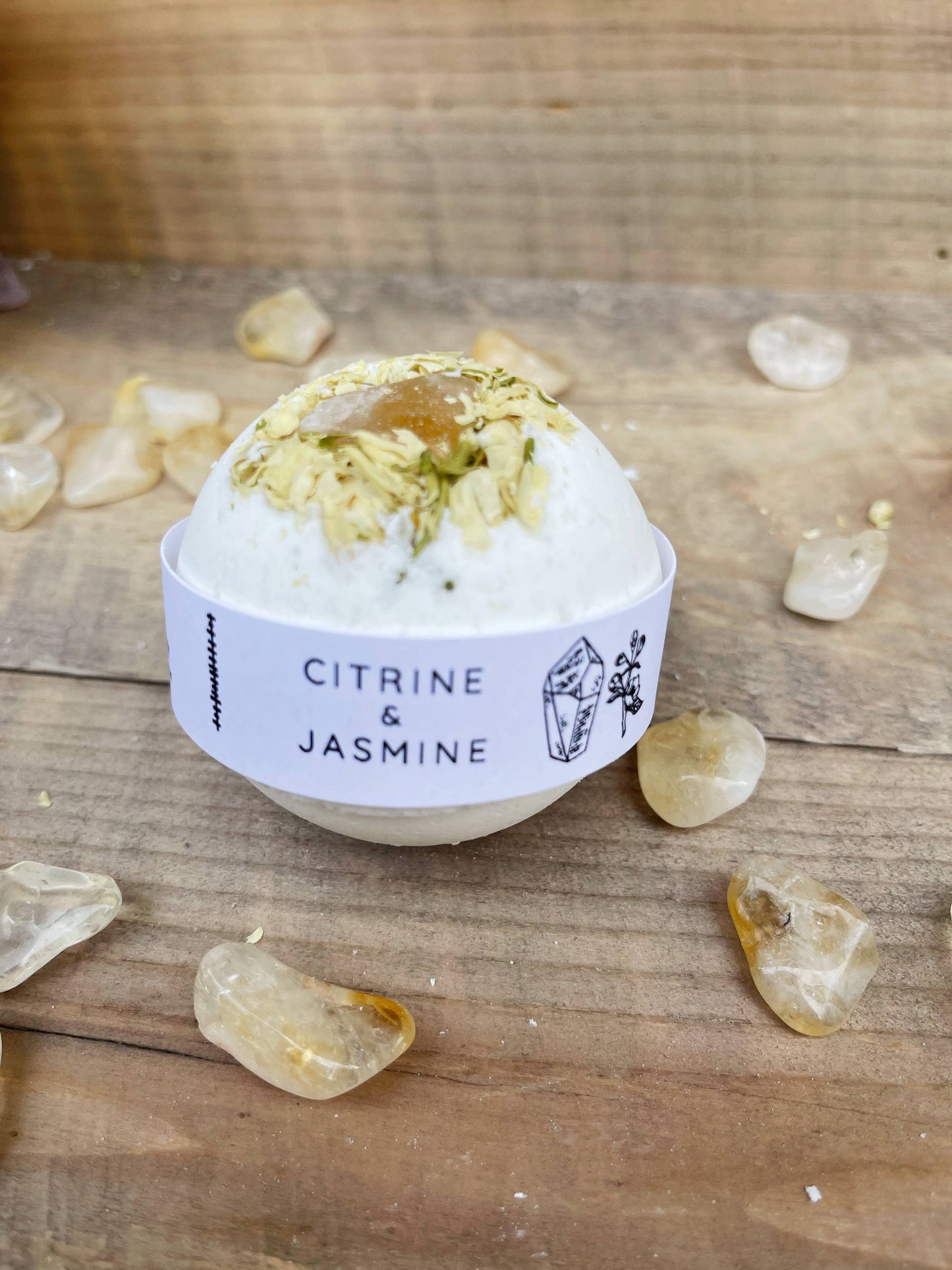 Rage Gems & Jewelry - Citrine & Jasmine Bath Bombs: Medium