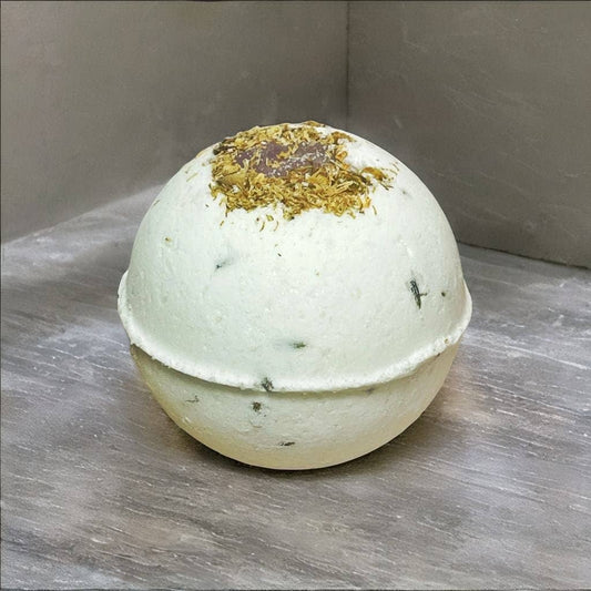 Rage Gems & Jewelry - Amethyst & Chamomile Sleepytime Bath Bomb with Melatonin: Medium