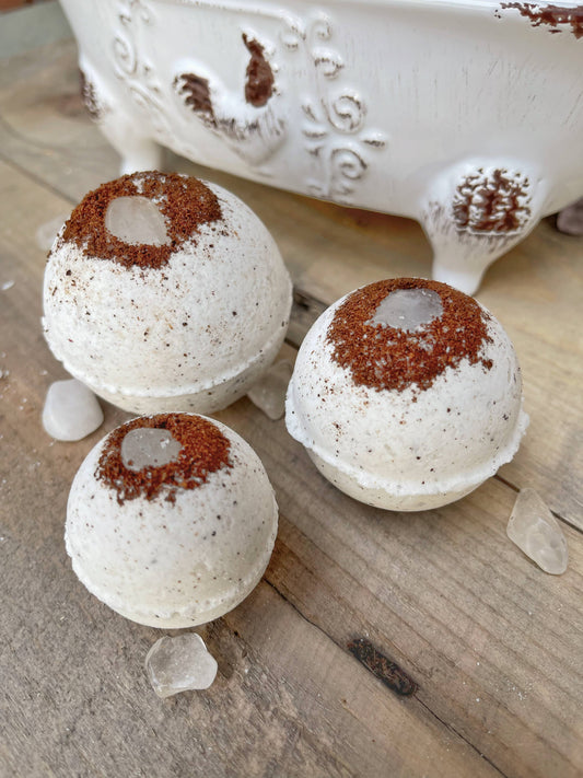 Rage Gems & Jewelry - Crystal Quartz & Coffee Bath Bombs: Mini